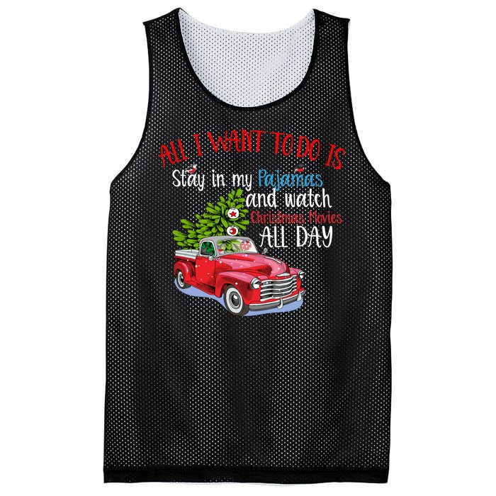 Christmas Movies And Pajamas Mesh Reversible Basketball Jersey Tank