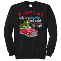 Christmas Movies And Pajamas Tall Sweatshirt