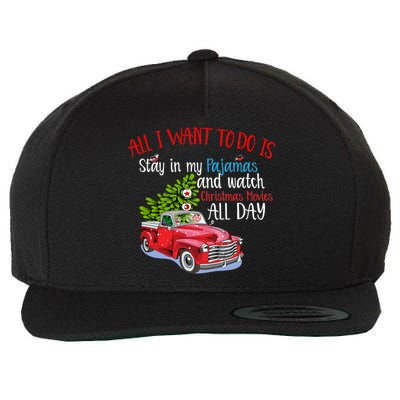 Christmas Movies And Pajamas Wool Snapback Cap