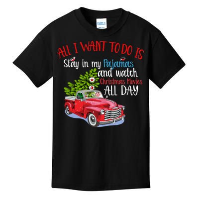 Christmas Movies And Pajamas Kids T-Shirt