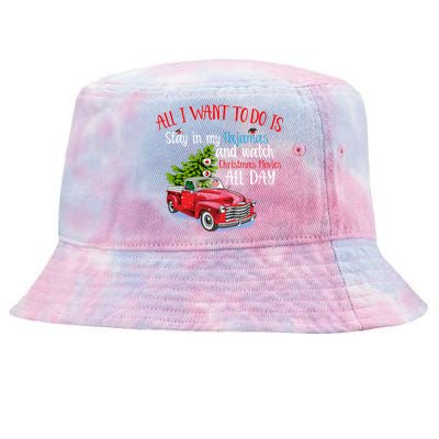 Christmas Movies And Pajamas Tie-Dyed Bucket Hat