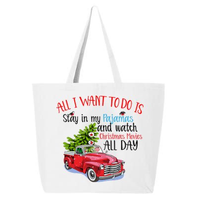 Christmas Movies And Pajamas 25L Jumbo Tote