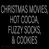 Christmas Movies Hot Cocoa Fuzzy Socks & Cookies Tank Top