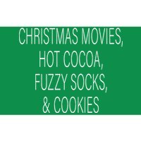 Christmas Movies Hot Cocoa Fuzzy Socks & Cookies Bumper Sticker