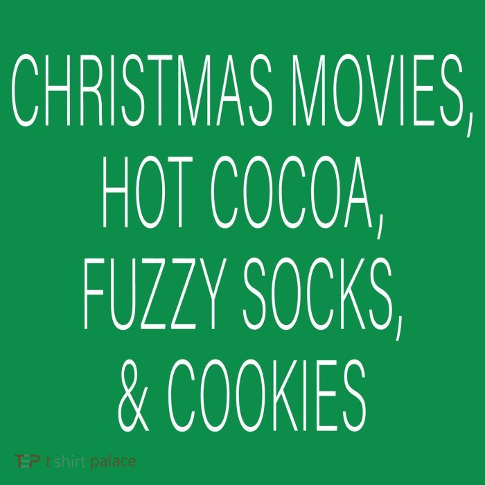 Christmas Movies Hot Cocoa Fuzzy Socks & Cookies Women's V-Neck T-Shirt