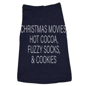 Christmas Movies Hot Cocoa Fuzzy Socks & Cookies Doggie Tank