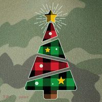 Christmas Multi Plaid Tree Legacy Tie Dye Trucker Hat