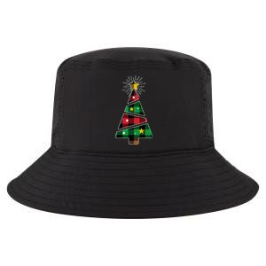 Christmas Multi Plaid Tree Cool Comfort Performance Bucket Hat