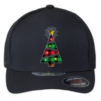 Christmas Multi Plaid Tree Flexfit Unipanel Trucker Cap