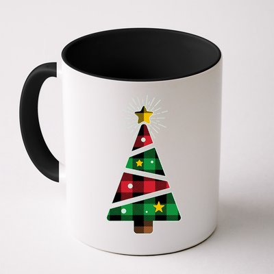 Christmas Multi Plaid Tree Mug