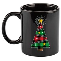 Christmas Multi Plaid Tree 11oz C Handle Ceramic Mug