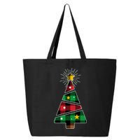Christmas Multi Plaid Tree 25L Jumbo Tote