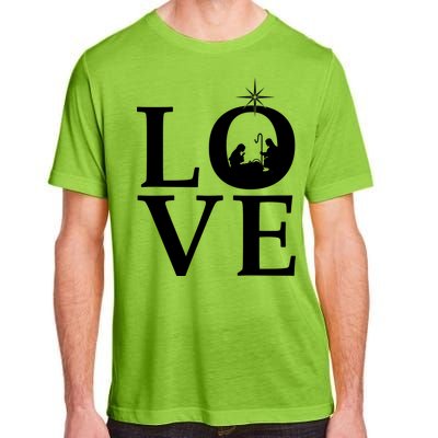 Christmas Nativity LOVE Adult ChromaSoft Performance T-Shirt