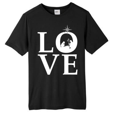 Christmas Nativity LOVE Tall Fusion ChromaSoft Performance T-Shirt