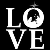 Christmas Nativity LOVE Drawstring Bag
