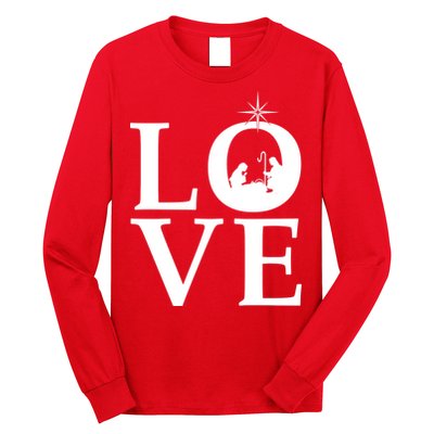 Christmas Nativity LOVE Long Sleeve Shirt