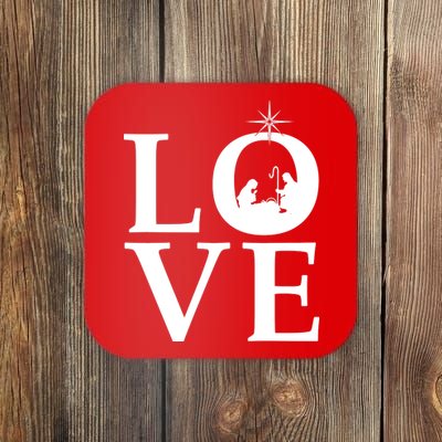 Christmas Nativity LOVE Coaster