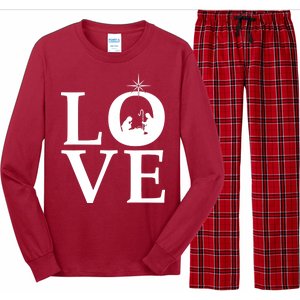 Christmas Nativity LOVE Long Sleeve Pajama Set