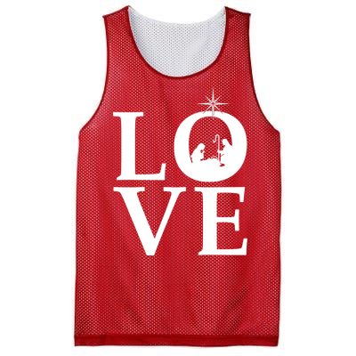 Christmas Nativity LOVE Mesh Reversible Basketball Jersey Tank