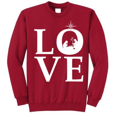 Christmas Nativity LOVE Tall Sweatshirt