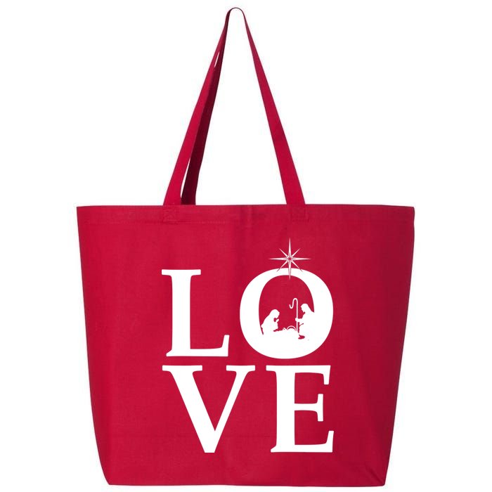 Christmas Nativity LOVE 25L Jumbo Tote