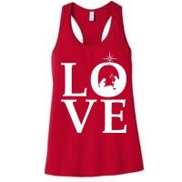 Christmas Nativity LOVE Women's Racerback Tank