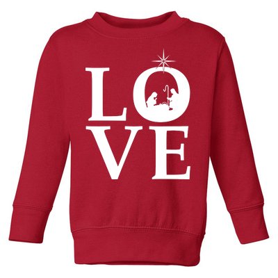 Christmas Nativity LOVE Toddler Sweatshirt