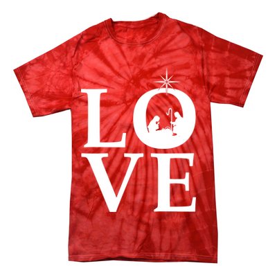 Christmas Nativity LOVE Tie-Dye T-Shirt
