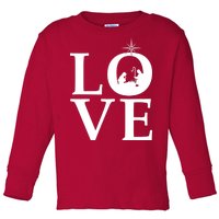 Christmas Nativity LOVE Toddler Long Sleeve Shirt