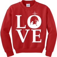 Christmas Nativity LOVE Kids Sweatshirt