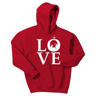 Christmas Nativity LOVE Kids Hoodie