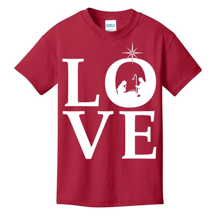 Christmas Nativity LOVE Kids T-Shirt