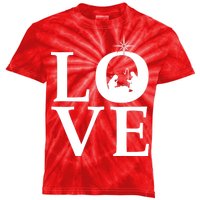 Christmas Nativity LOVE Kids Tie-Dye T-Shirt