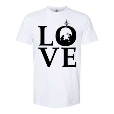 Christmas Nativity LOVE Softstyle CVC T-Shirt