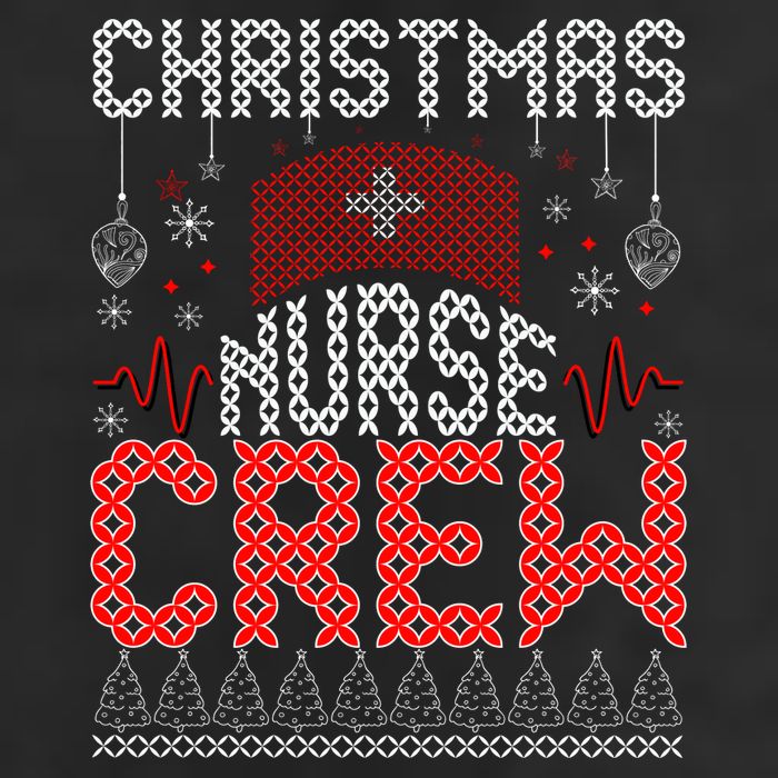 Christmas Nurse Crew Ugly Christmas Sweater RN 7 Panel Mesh Trucker Snapback Hat