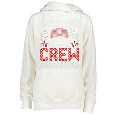 Christmas Nurse Crew Ugly Christmas Sweater RN Womens Funnel Neck Pullover Hood