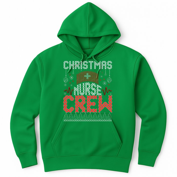 Christmas Nurse Crew Ugly Christmas Sweater RN Hoodie