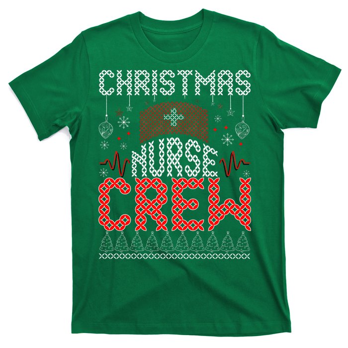 Christmas Nurse Crew Ugly Christmas Sweater RN T-Shirt