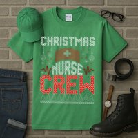 Christmas Nurse Crew Ugly Christmas Sweater RN Tall T-Shirt