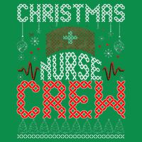 Christmas Nurse Crew Ugly Christmas Sweater RN Baby Bodysuit