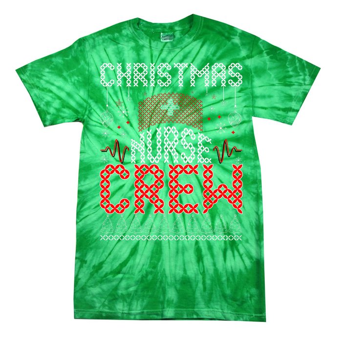 Christmas Nurse Crew Ugly Christmas Sweater RN Tie-Dye T-Shirt