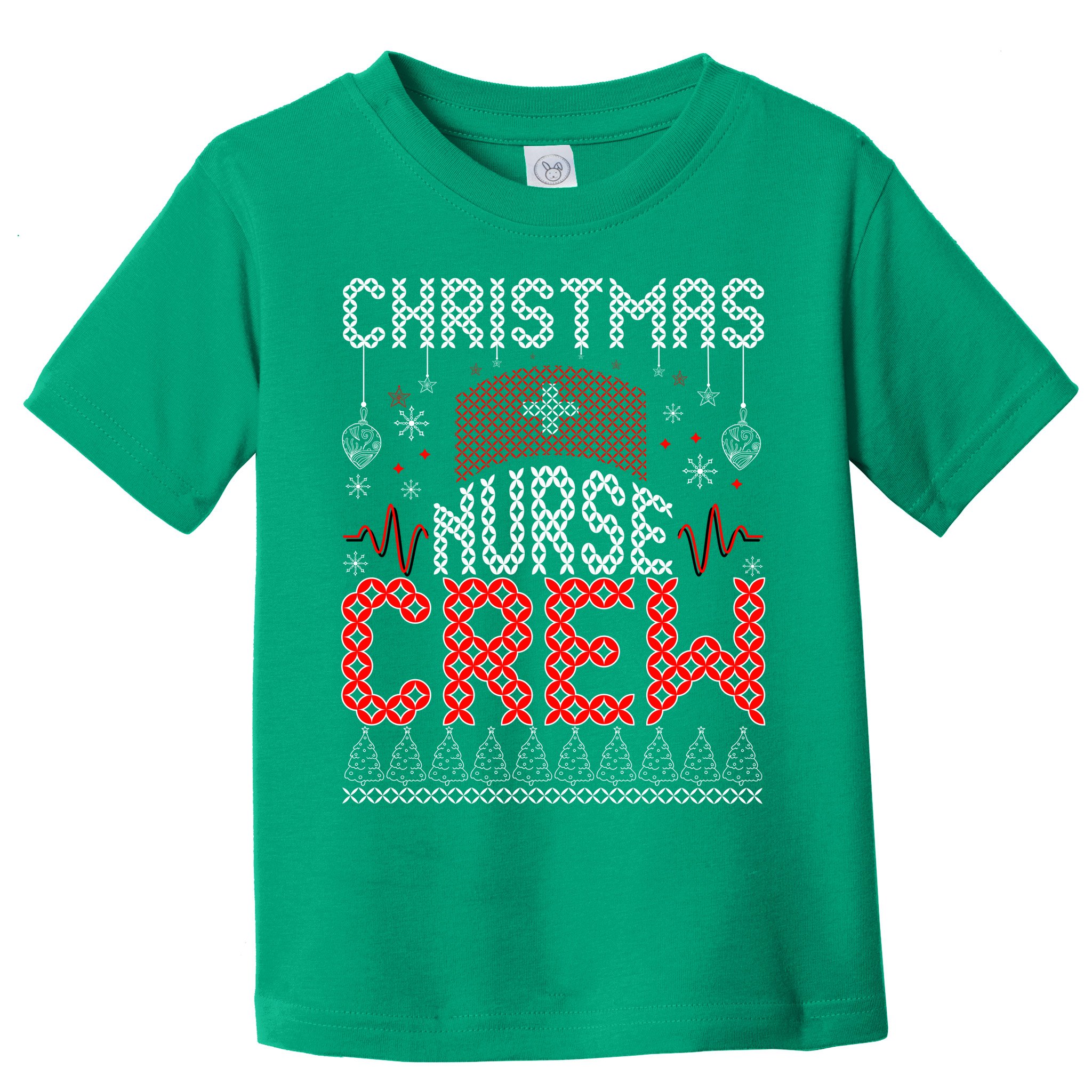 Christmas Nurse Crew Ugly Christmas Sweater RN Toddler T-Shirt