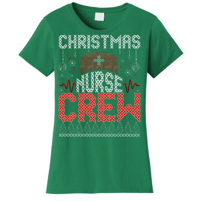 Christmas Nurse Crew Ugly Christmas Sweater RN Women's T-Shirt