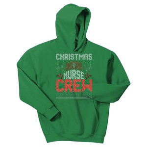 Christmas Nurse Crew Ugly Christmas Sweater RN Kids Hoodie