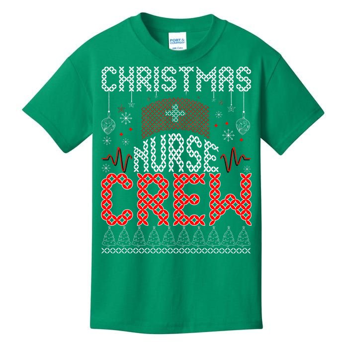 Christmas Nurse Crew Ugly Christmas Sweater RN Kids T-Shirt