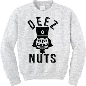 Christmas Nutcracker Deez Nuts Kids Sweatshirt