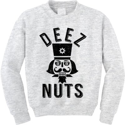 Christmas Nutcracker Deez Nuts Kids Sweatshirt