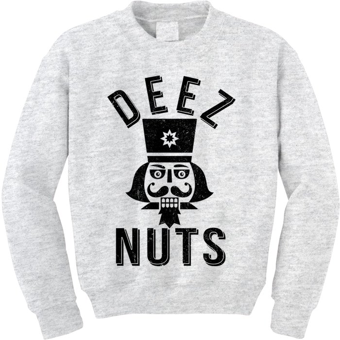 Christmas Nutcracker Deez Nuts Kids Sweatshirt