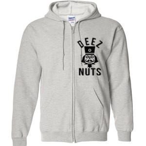 Christmas Nutcracker Deez Nuts Full Zip Hoodie