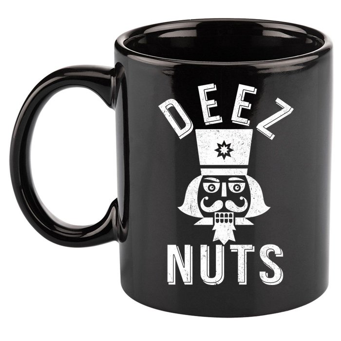 Christmas Nutcracker Deez Nuts 11oz C Handle Ceramic Mug